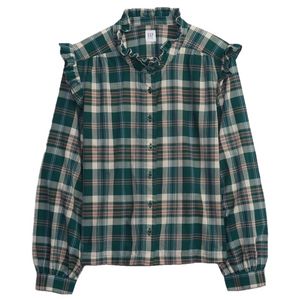 Gap Kids Ruffle Sleeve Button-Down Shirt Size XXL 14-16